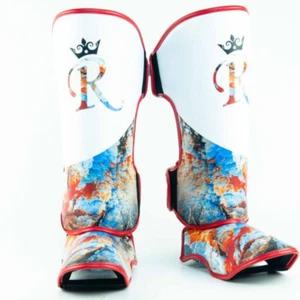 RAJA Muay Thai Shin Guard Boxing MMA Combat Gym Training Protective Gear Dust - Picture 1 of 4