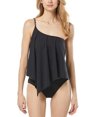 Michael Kors Women's Chain-Trim One-Shoulder Swim Tankini Top  Size L 13833 - Image 1 of 2
