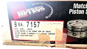 NEW Hi-Tech 7157 Matched 8 Piston Set for Ford - Picture 1 of 8