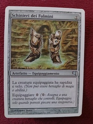 ULTRA RARE MTG Lightning Greaves ITALIAN MP Salvat-Hachette 2007 WOTC - Image 1 of 4