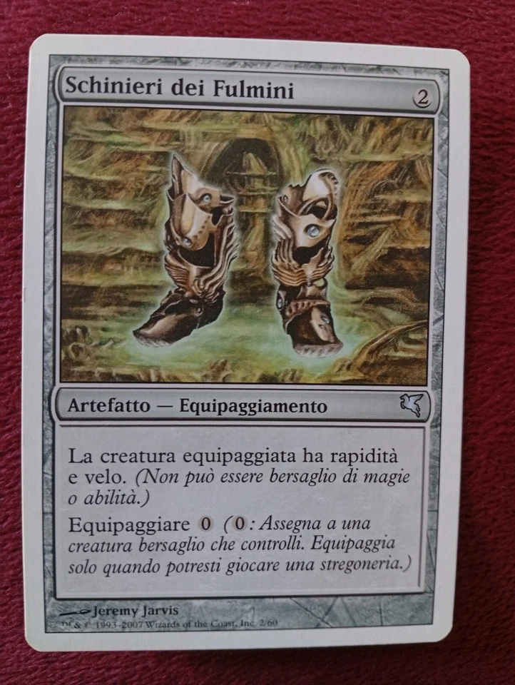ULTRA RARE MTG Lightning Greaves ITALIAN MP Salvat-Hachette 2007 WOTC - Image 1 of 4