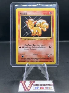 1999 Pokemon Unlimited - VULPIX 68/102 Common LP - Picture 1 of 3