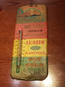 Termómetro/letrero de metal vintage de los años 60 Super Rainbow Premium para alimentos vegetales  - Imagen 1 de 17