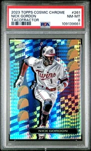 Nick Gordon 2023 Topps Cosmic Chrome Tacofractor #261 PSA 8 - Bild 1 von 2