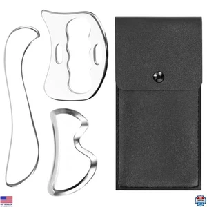 3-in-1 Edelstahl Muskelschaber Werkzeug Set - Gua Sha & IASTM Massagewerkzeuge - Bild 1 von 7