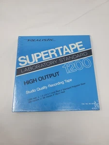 Realistic Supertape Blank Reel-to-Reel Tape 7" 1200 feet 44-1878 NEW NOS SEALED  - Picture 1 of 2