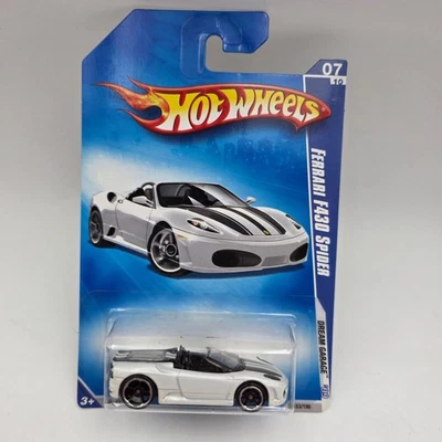 Hot Wheels Ferrari F430 Spider White Dream Garage Cardado 2009 Foto 1 de 4