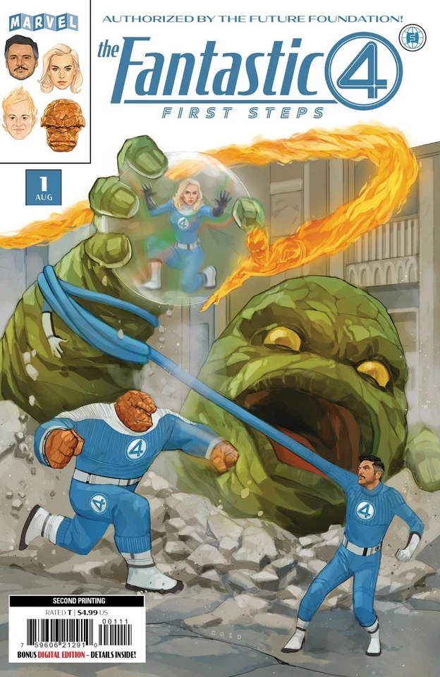 Fantastic Four First Steps #1 2nd Print Phil Noto Variant Marvel Comics 2025 NM
