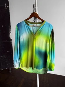 Blusa Emily Van Den Bergh Mujer Multicolor Ombre Tie Dye Cuello en V Talla - 38, M - Imagen 1 de 5