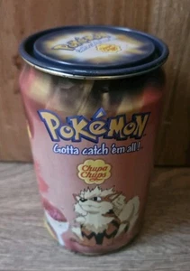Chupa Chups Fantasy Ball Pokemon Can Opened No Lolly Pops Contained Tin Red - Picture 1 of 12