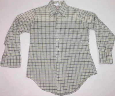 Tejidos Arrow Dectolene vintage para hombre manga larga rayas Oxford talla 15-32 Foto 1 de 4