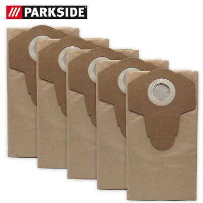 Parkside Staubsaugerbeutel für LIDL PNTS Nass Trocken Sauger 20L 5er Pack - Bild 1 von 2
