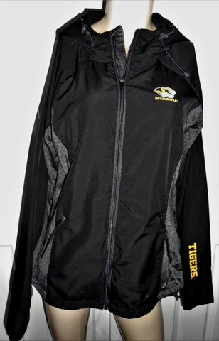 Colosseum Own The Stands Jacket Lightweight Women's XL Mizzou Tigers Hooded Cover