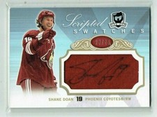 07-08 UD The Cup Scripted Swatches  Shane Doan  /25  Patch  Auto