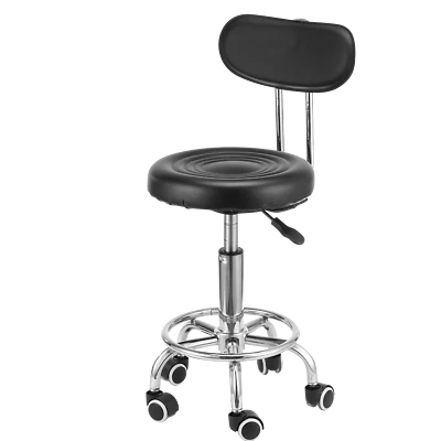 Arbeitshocker Rollhocker Drehstuhl Drehhocker Stuhl Sitz Hocker mit Lehne - Bild 1 von 4