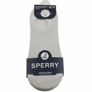 Sperry Para Hombres No Show Zapatilla Forradora Calcetines Zapato Talla 6-12 Tostado 8 Pares - Imagen 1 de 2
