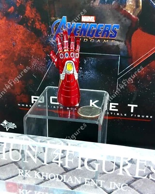 Hot Toys MMS548 Avenger Endgame Rocket 1/6 figura de acción Nano Ironman Guantelete Foto 1 de 4