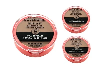 Covergirl Outlast Extreme Wear Pressed Powder, 880 Cappuccino - 0.39 oz , 3 Pack - Image 1 of 4