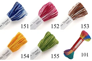 Sashiko thread 100M skein Bokashi Olympus/Daruma Japanese embroidery CottonFloss - Picture 1 of 23