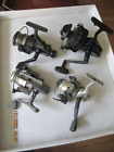 Lot Of 4 Working Freshwater Spinning Reels-Ryobi-Eagle Claw-Quantum-Shakespeare