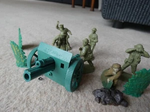 1 X ARTILLERIEGESCHÜTZ & GESCHÜTZBESATZUNG - MIT BARRIKADEN - Bild 1 von 8