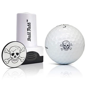 Ball Tatt - Skull & Crossbones Golfball Stempel mit 25 mm Ballmarker - Bild 1 von 6