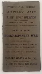 Forster Bräutigam Militär Karten ausklappbar RUSSO-JAPANISCHER KRIEG Skizze Karte 1910 - Bild 1 von 12