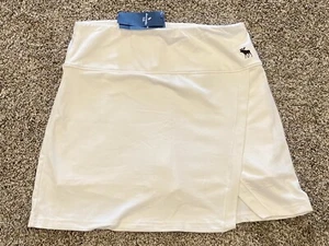 NWT Abercrombie Kids Girls Active Skirt Built In Shorts Skort White 13 14 - Picture 1 of 1