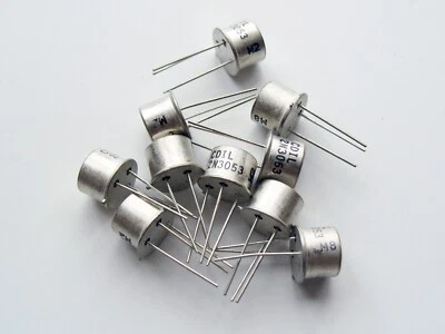 10x 2N3053 NPN Silizium Allzweck Transistor TO-39 Metall CAN; CDIL - Bild 1 von 3