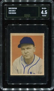 1949 Bowman #106 Jake Early Washington Senators - Rookie Card - GMA 4.5 VG/Ex+ - Picture 1 of 2