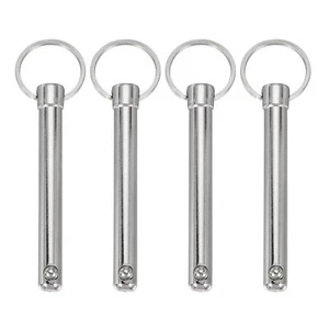 Quick Release Pin Dia 3/8"10mm Usable Length 2.56"65mm Total Length 4.17"106m... - Picture 1 of 7
