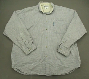 Camisa Columbia Adulto Extra Grande Gris Cuadros Manga Larga Informal Exterior Hombres XL - Imagen 1 de 12