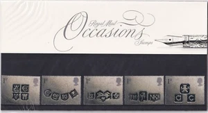 GB 2001 OCASIONES PAQUETE PRESENTACIÓN Nº JUEGO DE SELLOS MO5 SG 2182 -2186 MNH - Imagen 1 de 1