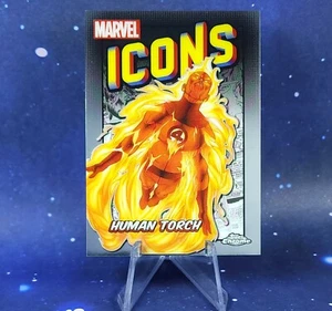 Human Torch 2024 Topps Marvel Chrome Marvel Icons Fantastic Four Johnny Storm - Picture 1 of 6