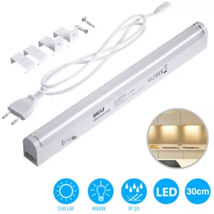 Lampada Luce Sottopensile 30cm Mobili Cucina Armadio Barra LED 330lm 4000K Bianc - Foto 1 di 6