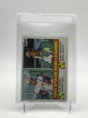 1984 Topps 1983 Stolen Base Leaders Baseball Card #134 NM-Mint FREE SHIPPING - Image 1 of 3