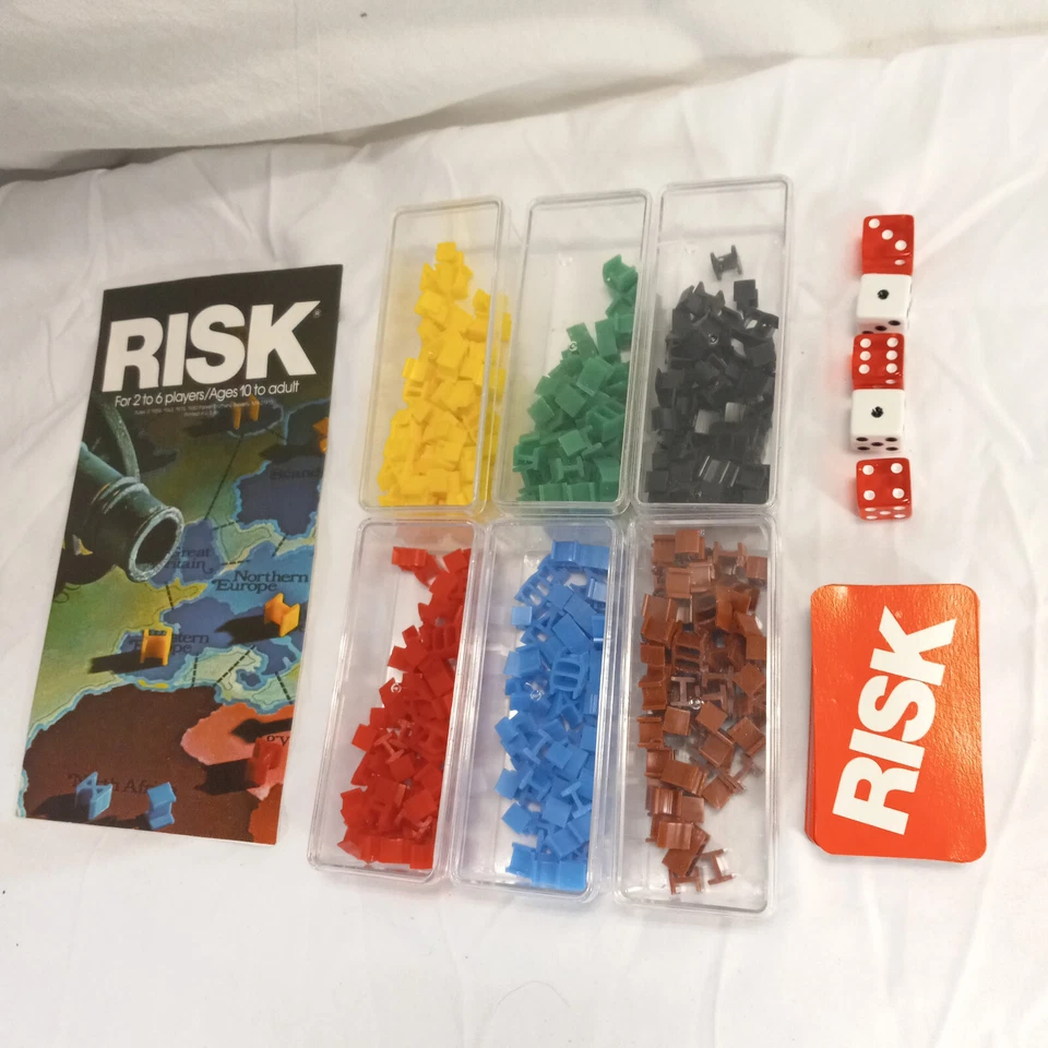 VTG 1980 Risk Board Game Replacement Pieces Parts Parker Brothers Instructions - Image 1 of 4