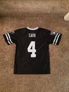 NFL Las Vegas Raiders Derek Carr #4 Jersey Boys Youth Size L (12-14) - Picture 1 of 2
