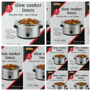 Slow Cooker Liners by toastabag Cooking Bags Round & Oval Cookers 5 10 15 20 25 - Picture 1 of 5