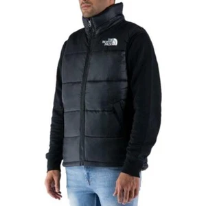 The North Face Himalayan Gilet Men's Winter Warm Black Vest Sleeveless Jacket - Picture 1 of 3