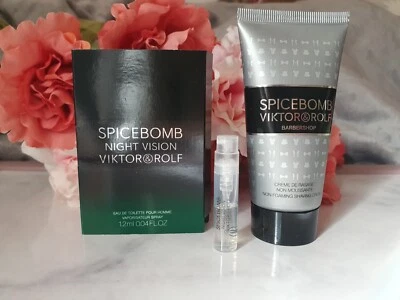 Viktor & Rolf Spicebomb 💚 Shaving Cream Rasiercreme 50ml + Night Vision Probe
