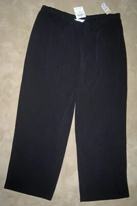 NEU MIT ETIKETT NEU TALBOTS DAMEN schwarz Strick weites Bein Überziehhose 2XP Petites PLUS - Bild 1 von 4