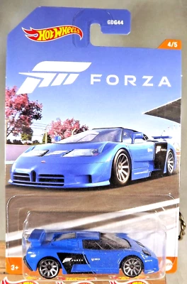 2023 Hot Wheels Forza Series 4/5 '94 BUGATTI EB110 SS Blue w/Chrome 10 Spokes - Image 1 of 4
