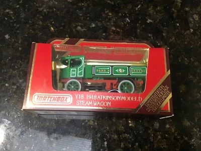 MATCHBOX MODELS of YESTERYEAR Y-18 1918 ATKINSON MODEL D STEAM WAGON Boxed - Image 1 of 4