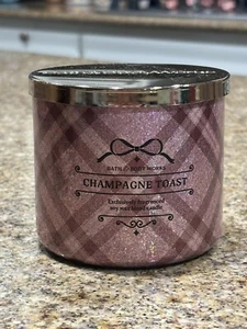 New Bath & Body Works CHAMPAGNE TOAST, 3 Wick Candle, 14.5 OZ - Picture 1 of 6