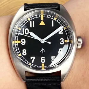 39mm Tandorio Black Dial Bow sapphire glass Japan NH35A Automatic Mens Watch - Picture 1 of 9