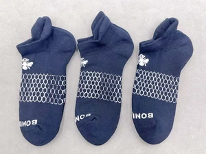 3 pairs BOMBAS Women's Solid Honeycomb Ankle socks - Size Medium 8-10.5 black - Picture 1 of 2