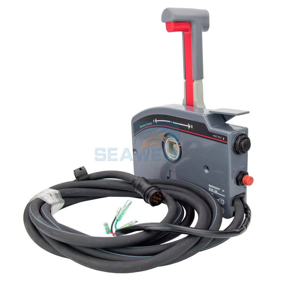 Caja de control remoto fueraborda para barco Yamaha cable de 10 pines lado izquierdo acelerador empujado Foto 1 de 4