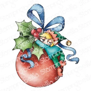 Stamping Bella Cling Stamp Oddball Christmas Ornament Elf - Picture 1 of 5