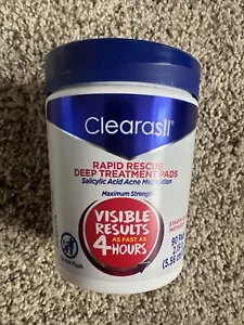 Clearasil Salicylic Acid Rapid Rescue Deep Treatment Acne Pads, 90 count - Picture 1 of 2